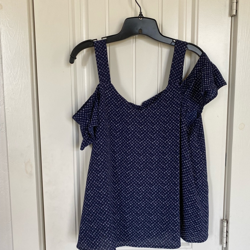 Cold shoulder boutique blouse